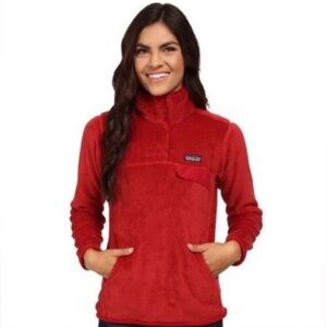 PATAGONIA Women's Re-Tool Snap-T Fleece Pullover in Red